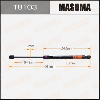 Упор газовый багажника L461mm (140) MASUMA T8103