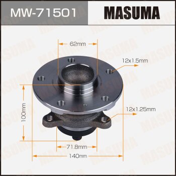 Фото ступичный узел masuma rear suzuki sx4, swift (with abs) 06-