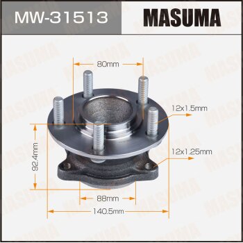 Фото ступичный узел masuma rear mitsubishi outlander, delica d:5 / cw5w, cv4w (with abs)