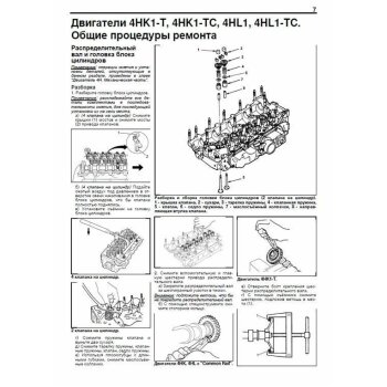 Isuzu двигатели 6HK1-TC, 6НL1, 6НН1, 4HK1-T, 4HK1-TC, 4HL1, 4HL1-TC. Серия Профессионал. Руководство