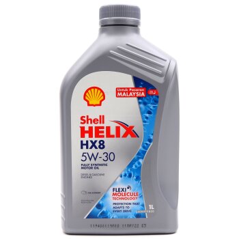 Масло моторное SHELL Helix HX8 X 5W30 SP/SN A3/В3/B4 синтетика 1л (1/12)