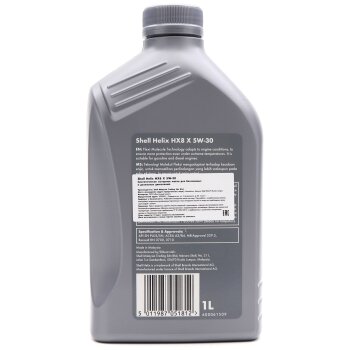 Масло моторное SHELL Helix HX8 X 5W30 SP/SN A3/В3/B4 синтетика 1л (1/12)