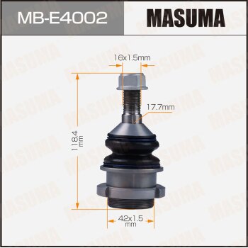 Фото шаровая опора masuma rear low mercedes-benz m-class (w164) 05-11