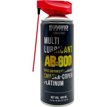 Смазка универсальная (450 мл) (аэрозоль)  PLATINUM с насадкой ABRO AB800CAPAMRE