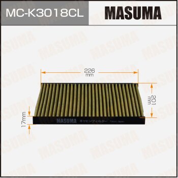 Салонный фильтр AC14001B  угольный KIA RIO II (1/40) MASUMA MCK3018CL