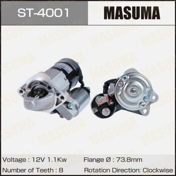 Стартер  MAZDA / ZJ-VE ZM-DE (12V/11KW) MASUMA ST4001