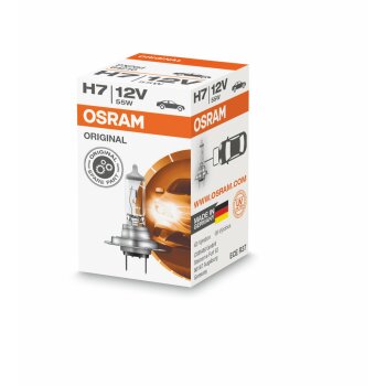 Лампа галогеновая OSRAM H7 12V 55W, Original Line, 1шт.