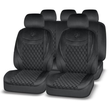 Чехлы AUTOPREMIER ELEGANT, Алькантара, 11 предм., черный (1/5)