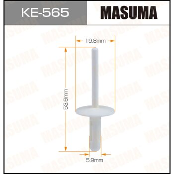 Фото клипса автомобильная (автокрепеж) masuma 565-ke [уп.50]