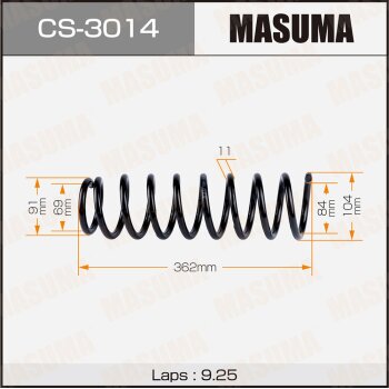 Пружина подвески CS-3014 / rear / LANCER / CY2A2WDRUS MASUMA CS3014