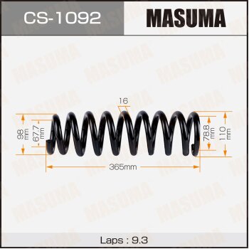 Фото пружина подвески masuma front land cruiser prado / 120