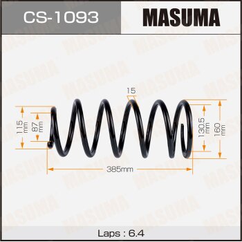 Фото пружина подвески masuma rear land cruiser prado / 120