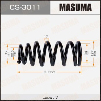 Фото пружина подвески masuma front mitsubishi l200 / kb4t.rus.4dr.4wd 08-16