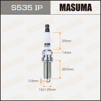 Фото свеча зажигания masuma iridium+platinum (dilkar8j9gј)