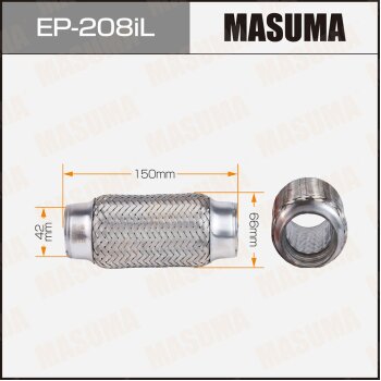 Гофра глушителя MASUMA усиленная 3-х слойная interlock 42x150 MASUMA EP208IL