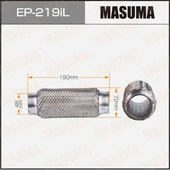 Гофра глушителя MASUMA усиленная 3-х слойная interlock 48x190 MASUMA EP219IL