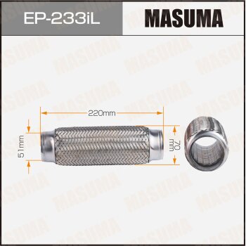 Гофра глушителя MASUMA усиленная 3-х слойная interlock 51x220 MASUMA EP233IL