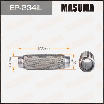 Гофра глушителя MASUMA усиленная 3-х слойная interlock 51x250 MASUMA EP234IL