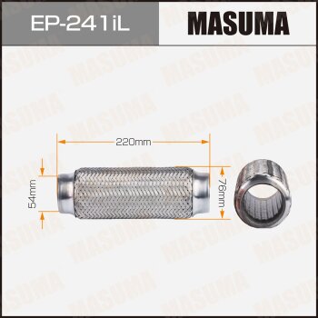 Гофра глушителя MASUMA усиленная 3-х слойная interlock 54x220 MASUMA EP241IL
