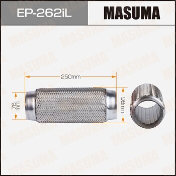 Гофра глушителя  усиленная 3-х слойная interlock 76x250 MASUMA EP262IL