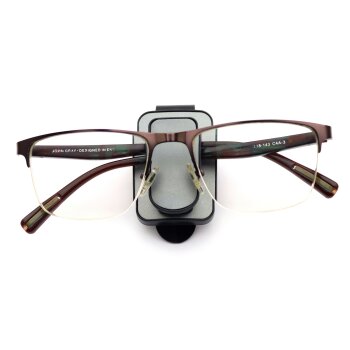 Держатель для очков на козырек , "прищепка", черный, пластик