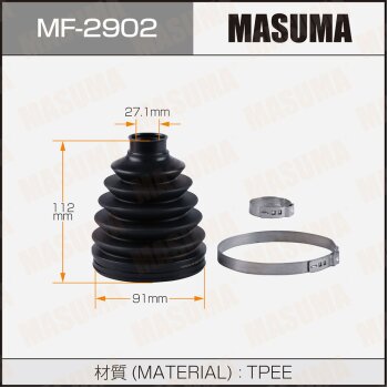 Фото пыльник шруса masuma mf-2902 (пластик) + спецхомут