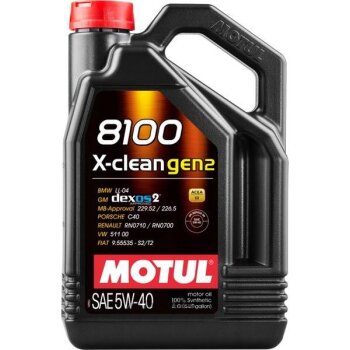 Масло моторное MOTUL 8100 X-clean 5W40 C3 синтетика 4л (1/4)