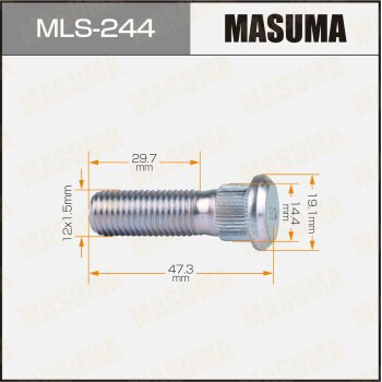 Фото шпилька masuma 12x1.5мм, l=47.3мм / mitsubishi