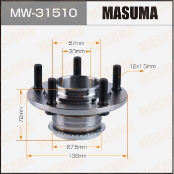 Фото ступичный узел masuma rear mitsubishi airtrek / cu2w (with abs) 01-05