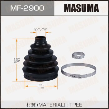 Фото пыльник шруса masuma mf-2900 (пластик) + спецхомут