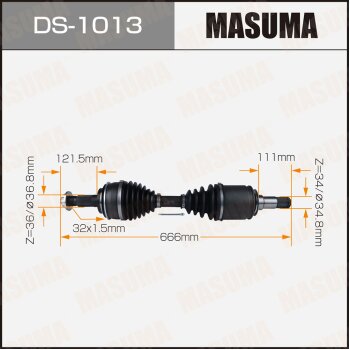 Фото привод в сборе masuma, toyota land cruiser 200 / uzj200, vdj200