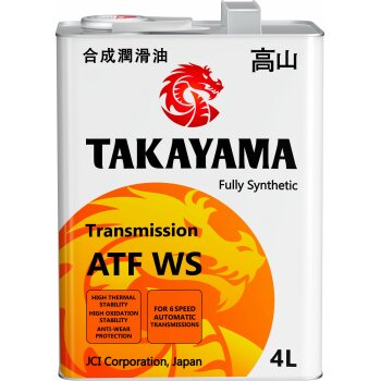 Жидкость для АКПП TAKAYAMA ATF WS синтетика 4л (металл) (1/4)