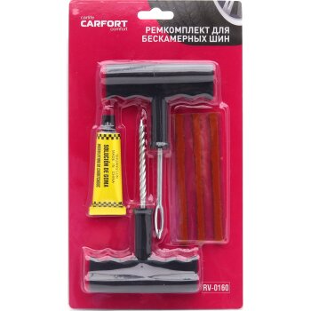Ремкомплект бескамер. шин, набор CARFORT инструмент, шнурки, клей (1/100)