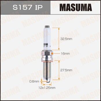 Фото свеча зажигания masuma iridium+platinum (ldk8rtbip)