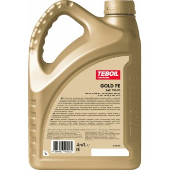 Масло моторное TEBOIL Gold FE 5W30 SN PLUS/SP GF-5/GF-6A синтетика 4л (1/4)