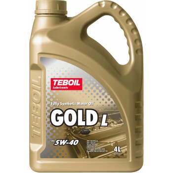 Масло моторное TEBOIL Gold L 5W40 SN/SP A3/B4 синтетика 4л (1/4)