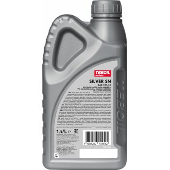 Масло моторное TEBOIL Silver SN 5W40 CF/SN A3/B4 синтетика 1л (1/12)