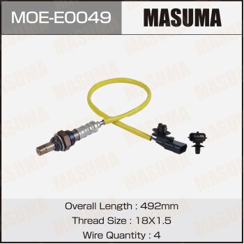 Фото датчик кислородный masuma, renault duster i, logan i / k4m, k7m