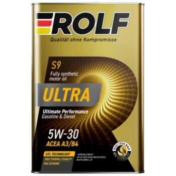 Масло моторное Rolf Ultra 5W30 A3/B4 SP синтетика 1л (металл) (1/12) *