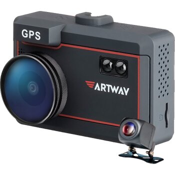 Видеорегистратор+радар-детектор  MD-209 FullHD GPS1920х1080 обзор 170 2 камера ARTWAY MD209
