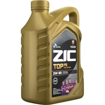 Масло моторное ZIC TOP FS 0w30 SP ACEA C2, ILSAC GF-6A (унив. ПАО, 100% синт.) 4л (1/4)