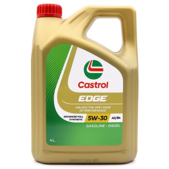 Масло моторное CASTROL EDGE 5W30 SL, A3/B4, синтетика 4л (1/12)