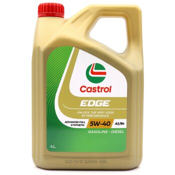Масло моторное CASTROL EDGE 5W40 SL, A3/B4, синтетика 4л
