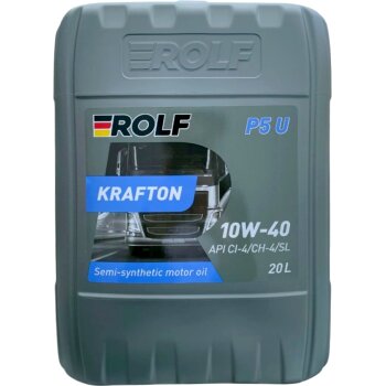 Масло моторное ROLF KRAFTON P5 U 10W40 CI-4, E7-12 полусинтетика 20л