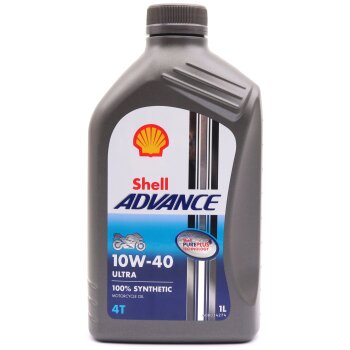 Масло четырехтактное SHELL Advance 4T Ultra 10W40 синтетика 1л (1/12)
