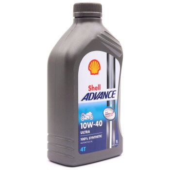 Масло четырехтактное SHELL Advance 4T Ultra 10W40 синтетика 1л (1/12)