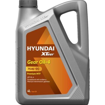 Жидкость HYUNDAI трансм. XTeer Gear Oil 75W90 GL-4 синтет. 4л