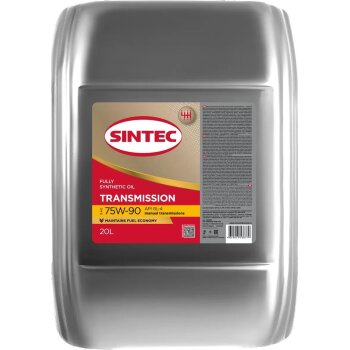 Жидкость  трансм 75W-90 GL-4 синтетическое 20л SINTEC 963363