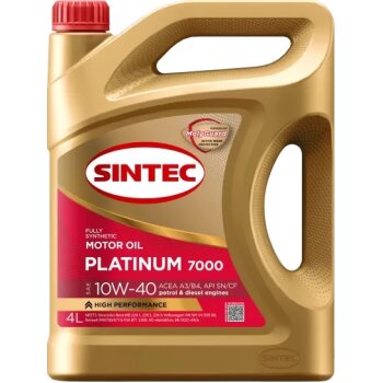 Масло моторное синтетика 4л SINTEC 600167