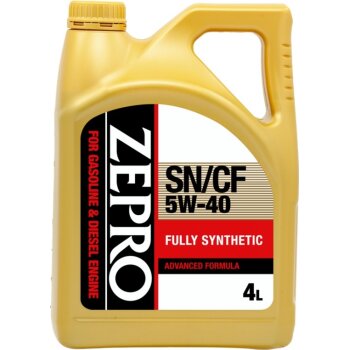 Масло моторное  FULLY-SYNTHETIC 5W40 SN/CF бензин синтетика 4л (1/4) ZEPRO 30011333004